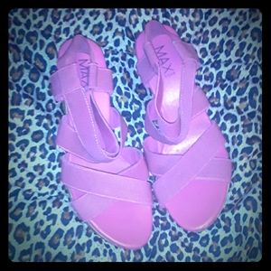 Max Rave Pink Wedge Heels